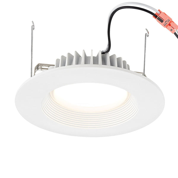 Thomas Lighting Axel Fluted Cast Aluminum LED Downlight Retrofit for Recessed Cans Soft White Glow 6 inch MLE1101-5-30