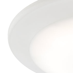 Thomas Lighting Plandome Slim Round Flush Mount LED Downlight for Kitchens Hallways and Entryways Matte White MLE1550-5-30
