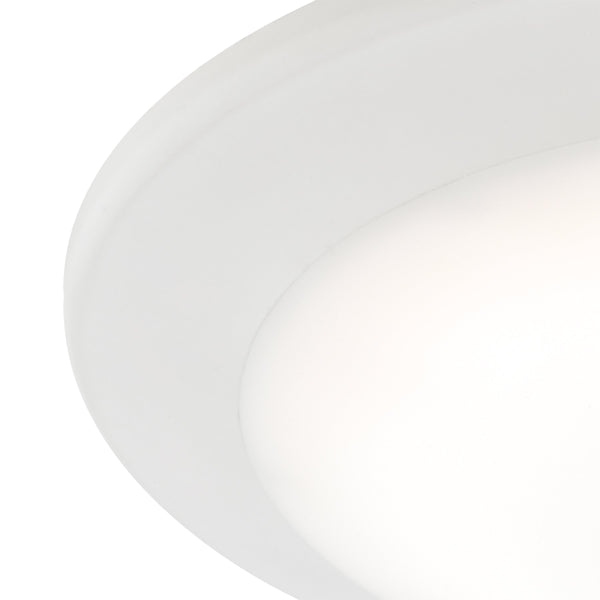 Thomas Lighting Plandome Slim Round Flush Mount LED Downlight for Kitchens Hallways and Entryways Matte White MLE1550-5-30