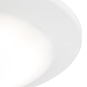 Thomas Lighting Plandome Slim Round Flush Mount LED Downlight for Kitchens Hallways and Entryways Matte White MLE1550-5-30