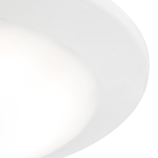 Thomas Lighting Plandome Slim Round Flush Mount LED Downlight for Kitchens Hallways and Entryways Matte White MLE1550-5-30
