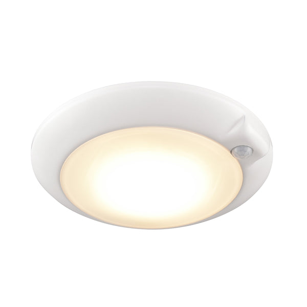 Thomas Lighting Plandome Slim Round Flush Mount LED Downlight for Kitchens Hallways and Entryways White - B MLE1590-5-30