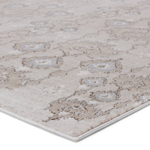 Jaipur Living Nikki Chu Inigo Ikat Runner Rug Metallic Shimmer High-low Pile Hallway Accent Taupe RUG151714