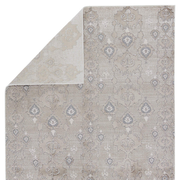 Jaipur Living Nikki Chu Inigo Ikat Runner Rug Metallic Shimmer High-low Pile Hallway Accent Taupe RUG151714