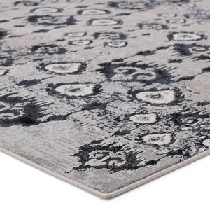 Jaipur Living Nikki Chu Inigo Ikat Runner Rug Metallic Shimmer High-low Pile Hallway Accent Dark Blue RUG151719