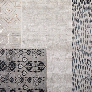 Jaipur Living Nikki Chu Inigo Ikat Runner Rug Metallic Shimmer High-low Pile Hallway Accent Dark Blue RUG151719