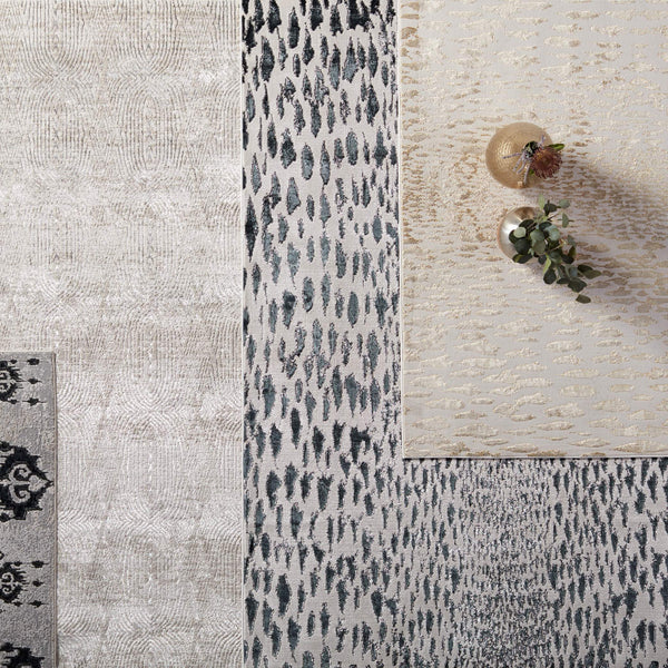 Jaipur Living Nikki Chu Leopard Print Runner Rug Metallic Sheen Glam Style for Hallways RUG151729