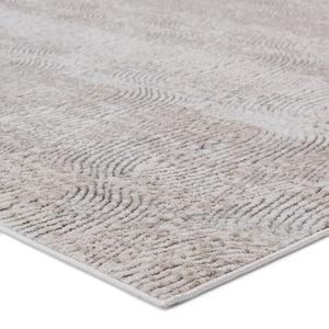 Jaipur Living Malilla By Nikki Chu Jaco Mli05 Powerloomed Machinemade 65% Polyester 35% Polypropylene Lines Trellis Indoor Rug Ivory, Gray 65% Polyester 35% Polypropylene Rug151734