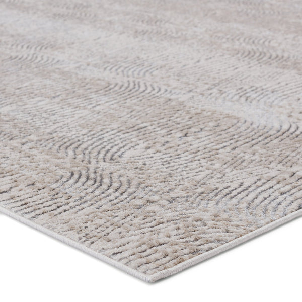 Jaipur Living Malilla By Nikki Chu Jaco Mli05 Powerloomed Machinemade 65% Polyester 35% Polypropylene Lines Trellis Indoor Rug Ivory, Gray 65% Polyester 35% Polypropylene Rug151734