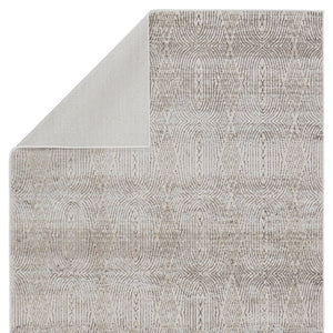 Jaipur Living Malilla By Nikki Chu Jaco Mli05 Powerloomed Machinemade 65% Polyester 35% Polypropylene Lines Trellis Indoor Rug Ivory, Gray 65% Polyester 35% Polypropylene Rug151734