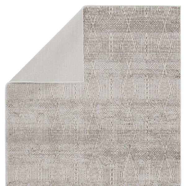 Jaipur Living Malilla By Nikki Chu Jaco Mli05 Powerloomed Machinemade 65% Polyester 35% Polypropylene Lines Trellis Indoor Rug Ivory, Gray 65% Polyester 35% Polypropylene Rug151734