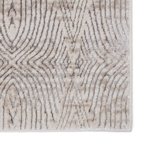 Jaipur Living Malilla By Nikki Chu Jaco Mli05 Powerloomed Machinemade 65% Polyester 35% Polypropylene Lines Trellis Indoor Rug Ivory, Gray 65% Polyester 35% Polypropylene Rug151734