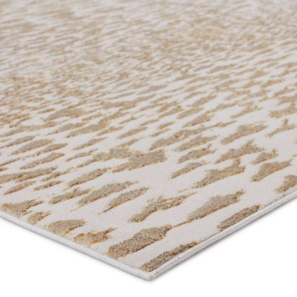 Jaipur Living Malilla By Nikki Chu Kimball Mli07 Powerloomed Machinemade 65% Polyester 35% Polypropylene Animal Animal Indoor Rug Ivory, Gold 65% Polyester 35% Polypropylene Rug151744