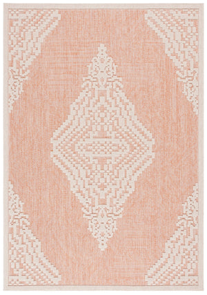 Safavieh Milos Elegant Geometric Area Rug - Durable, Stylish Design For Indoor & Outdoor Spaces, 9' X 12' Rust ,Ivory Polypropylene Mlo102p-8