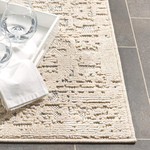 Safavieh Milos Elegant Area Rug – Timeless Ivory & Grey Design For Indoor/Outdoor Sophistication & Durability Ivory ,Grey Polypropylene Mlo106a-9