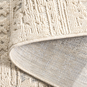 Safavieh Milos Elegant Area Rug – Timeless Ivory & Grey Design For Indoor/Outdoor Sophistication & Durability Ivory ,Grey Polypropylene Mlo106a-9