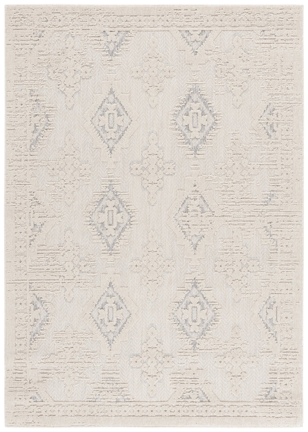 Safavieh Milos Elegant Area Rug – Timeless Ivory & Grey Design For Indoor/Outdoor Sophistication & Durability Ivory ,Grey Polypropylene Mlo106a-9