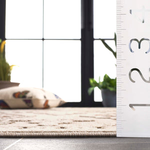 Safavieh Milos Elegant Area Rug – Timeless Ivory & Grey Design For Indoor/Outdoor Sophistication & Durability Ivory ,Rust Polypropylene Mlo106b-8