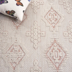 Safavieh Milos Elegant Area Rug – Timeless Ivory & Grey Design For Indoor/Outdoor Sophistication & Durability Ivory ,Rust Polypropylene Mlo106b-8