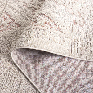 Safavieh Milos Elegant Area Rug – Timeless Ivory & Grey Design For Indoor/Outdoor Sophistication & Durability Ivory ,Rust Polypropylene Mlo106b-8