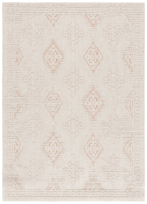 Safavieh Milos Elegant Area Rug – Timeless Ivory & Grey Design For Indoor/Outdoor Sophistication & Durability Ivory ,Rust Polypropylene Mlo106b-8