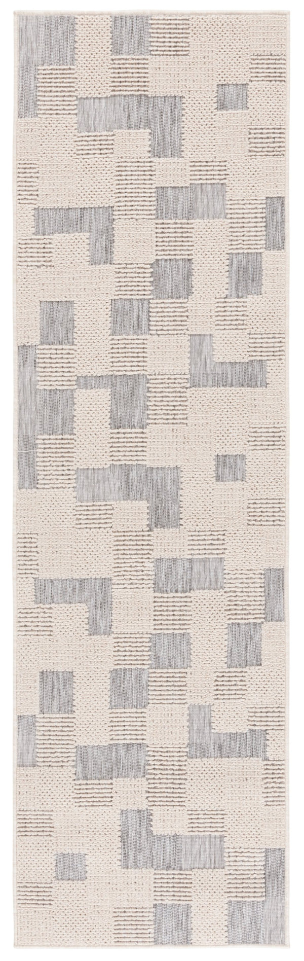 Safavieh Milos Indoor/Outdoor Area Rug - Elegant Geometric Design, Durable, Eco-friendly, Easy To Clean Beige ,Grey Polypropylene Mlo108a-9