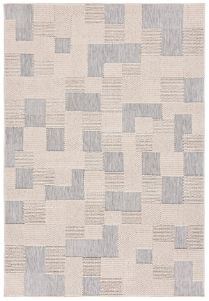 Safavieh Milos Indoor/Outdoor Area Rug - Elegant Geometric Design, Durable, Eco-friendly, Easy To Clean Beige ,Grey Polypropylene Mlo108a-9