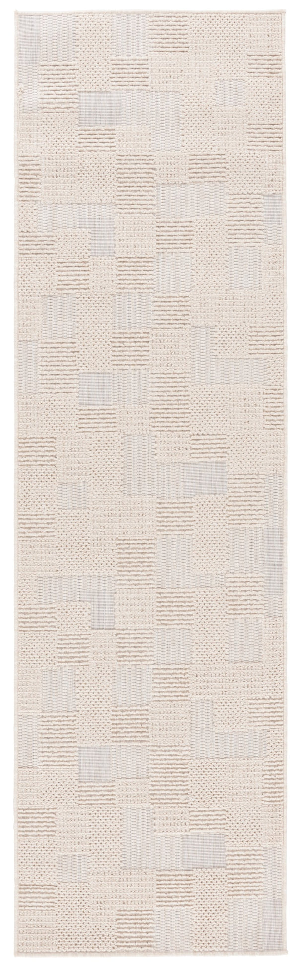 Safavieh Milos Indoor/Outdoor Area Rug - Elegant Geometric Design, Durable, Eco-friendly, Easy To Clean Beige Polypropylene Mlo108b-7sq