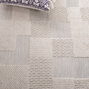 Safavieh Milos Indoor/Outdoor Area Rug - Elegant Geometric Design, Durable, Eco-friendly, Easy To Clean Beige Polypropylene Mlo108b-7sq