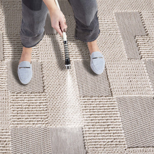 Safavieh Milos Indoor/Outdoor Area Rug - Elegant Geometric Design, Durable, Eco-friendly, Easy To Clean Beige Polypropylene Mlo108b-7sq