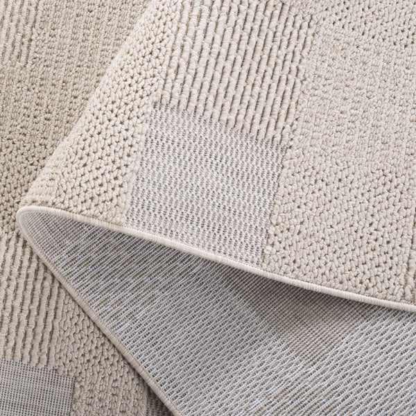 Safavieh Milos Indoor/Outdoor Area Rug - Elegant Geometric Design, Durable, Eco-friendly, Easy To Clean Beige Polypropylene Mlo108b-7sq