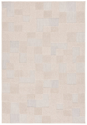Safavieh Milos Indoor/Outdoor Area Rug - Elegant Geometric Design, Durable, Eco-friendly, Easy To Clean Beige Polypropylene Mlo108b-7sq