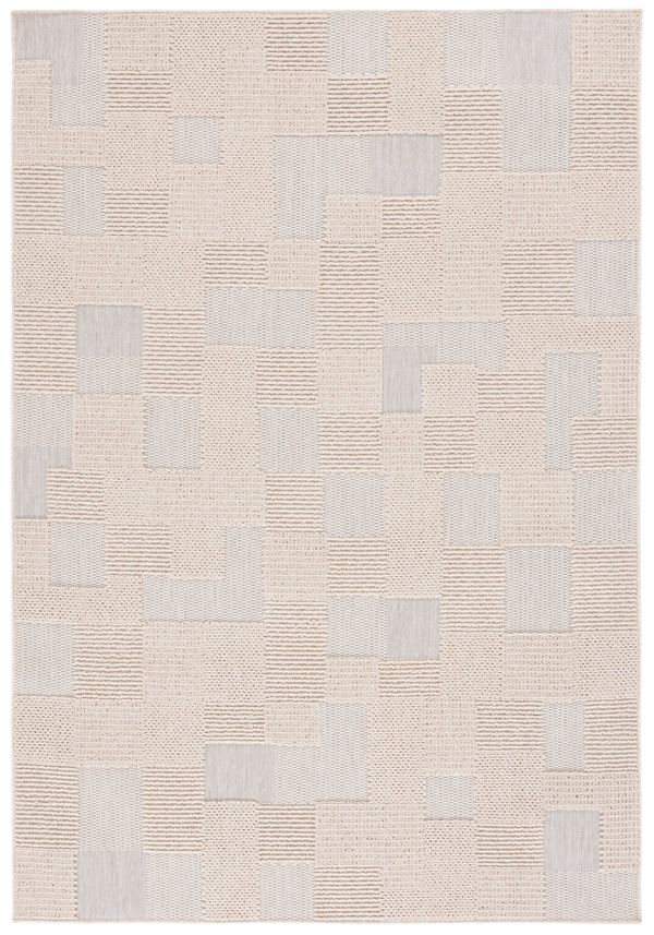 Safavieh Milos Indoor/Outdoor Area Rug - Elegant Geometric Design, Durable, Eco-friendly, Easy To Clean Beige Polypropylene Mlo108b-7sq