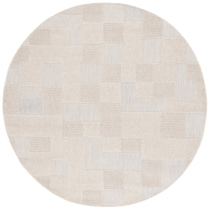 Safavieh Milos Indoor/Outdoor Area Rug - Elegant Geometric Design, Durable, Eco-friendly, Easy To Clean Beige Polypropylene Mlo108b-7sq