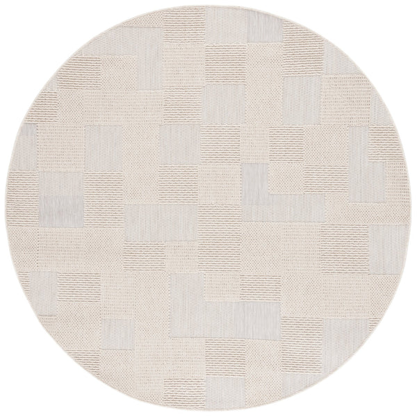 Safavieh Milos Indoor/Outdoor Area Rug - Elegant Geometric Design, Durable, Eco-friendly, Easy To Clean Beige Polypropylene Mlo108b-7sq