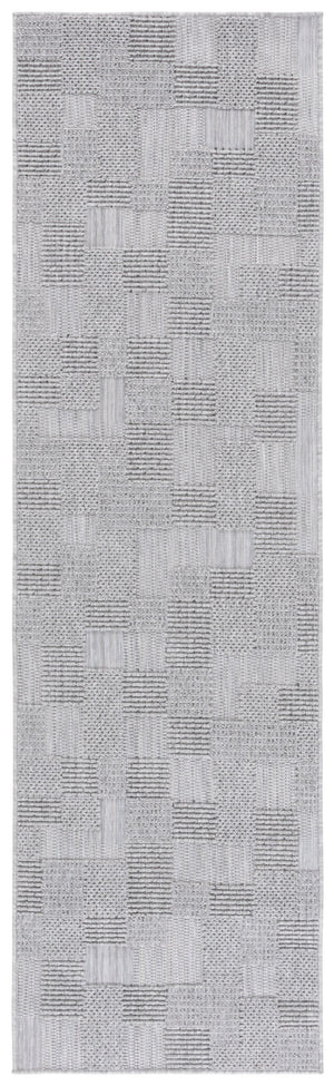 Safavieh Milos Indoor/Outdoor Area Rug - Elegant Geometric Design, Durable, Eco-friendly, Easy To Clean Grey Polypropylene Mlo108f-7sq