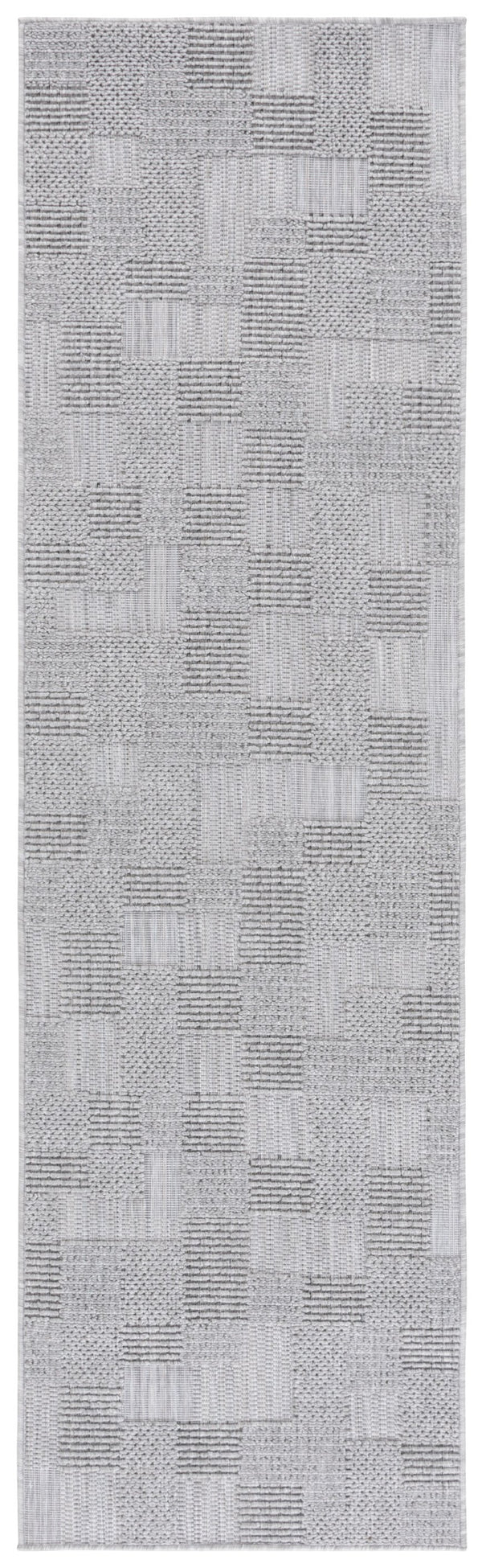 Safavieh Milos Indoor/Outdoor Area Rug - Elegant Geometric Design, Durable, Eco-friendly, Easy To Clean Grey Polypropylene Mlo108f-7sq