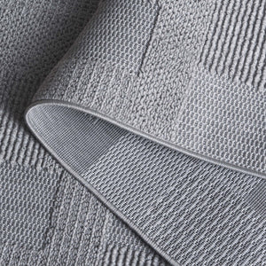 Safavieh Milos Indoor/Outdoor Area Rug - Elegant Geometric Design, Durable, Eco-friendly, Easy To Clean Grey Polypropylene Mlo108f-7sq