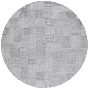Safavieh Milos Indoor/Outdoor Area Rug - Elegant Geometric Design, Durable, Eco-friendly, Easy To Clean Grey Polypropylene Mlo108f-7sq