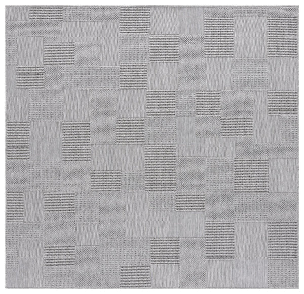 Safavieh Milos Indoor/Outdoor Area Rug - Elegant Geometric Design, Durable, Eco-friendly, Easy To Clean Grey Polypropylene Mlo108f-7sq