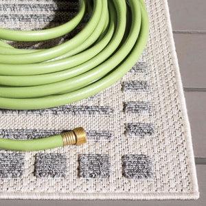 Safavieh Milos Elegant Power-loomed Indoor/Outdoor Rug With Geometric Patterns For Timeless Home Décor Beige ,Grey Polypropylene Mlo110a-28