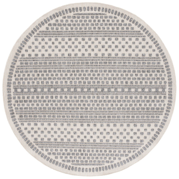 Safavieh Milos Elegant Power-loomed Indoor/Outdoor Rug With Geometric Patterns For Timeless Home Décor Beige ,Grey Polypropylene Mlo110a-28