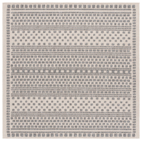 Safavieh Milos Elegant Power-loomed Indoor/Outdoor Rug With Geometric Patterns For Timeless Home Décor Beige ,Grey Polypropylene Mlo110a-28