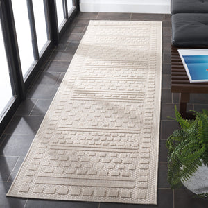 Safavieh Milos Elegant Power-loomed Indoor/Outdoor Rug With Geometric Patterns For Timeless Home Décor Beige Polypropylene Mlo110b-5