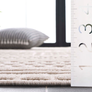 Safavieh Milos Elegant Power-loomed Indoor/Outdoor Rug With Geometric Patterns For Timeless Home Décor Beige Polypropylene Mlo110b-5