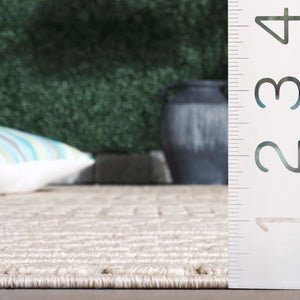 Safavieh Milos Elegant Power-loomed Indoor/Outdoor Rug With Geometric Patterns For Timeless Home Décor Beige Polypropylene Mlo110b-5