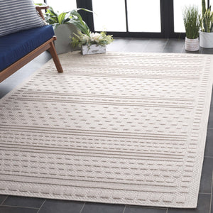 Safavieh Milos Elegant Power-loomed Indoor/Outdoor Rug With Geometric Patterns For Timeless Home Décor Beige Polypropylene Mlo110b-5