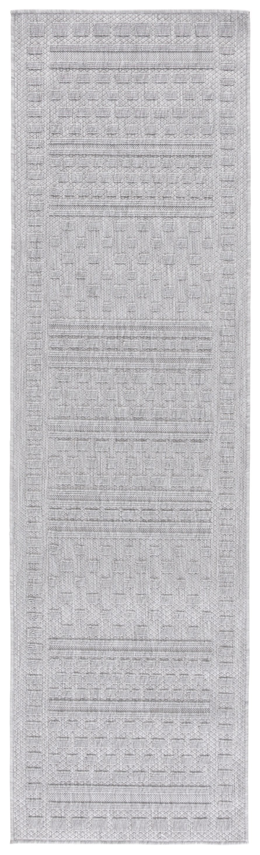 Safavieh Milos Elegant Power-loomed Indoor/Outdoor Rug With Geometric Patterns For Timeless Home Décor Grey Polypropylene Mlo110f-8