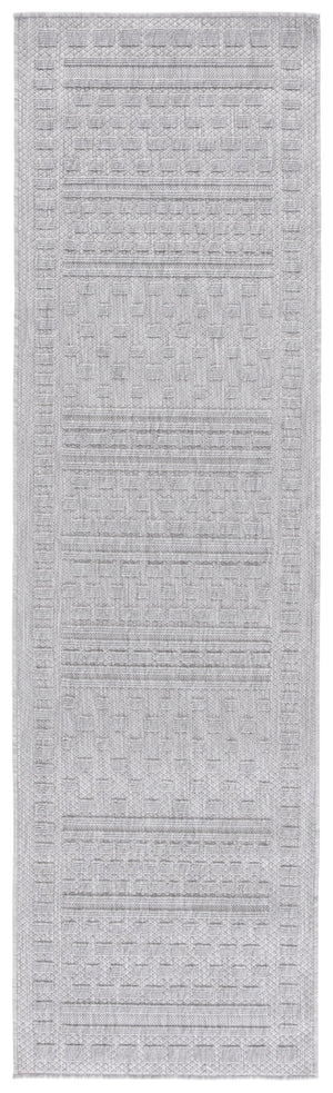 Safavieh Milos Elegant Power-loomed Indoor/Outdoor Rug With Geometric Patterns For Timeless Home Décor Grey Polypropylene Mlo110f-8