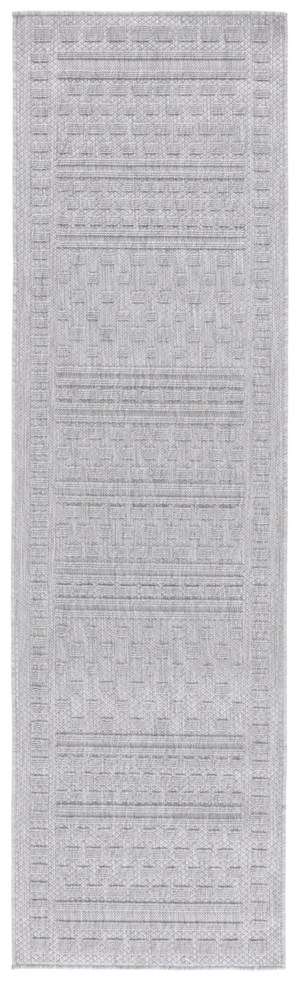 Safavieh Milos Elegant Power-loomed Indoor/Outdoor Rug With Geometric Patterns For Timeless Home Décor Grey Polypropylene Mlo110f-8